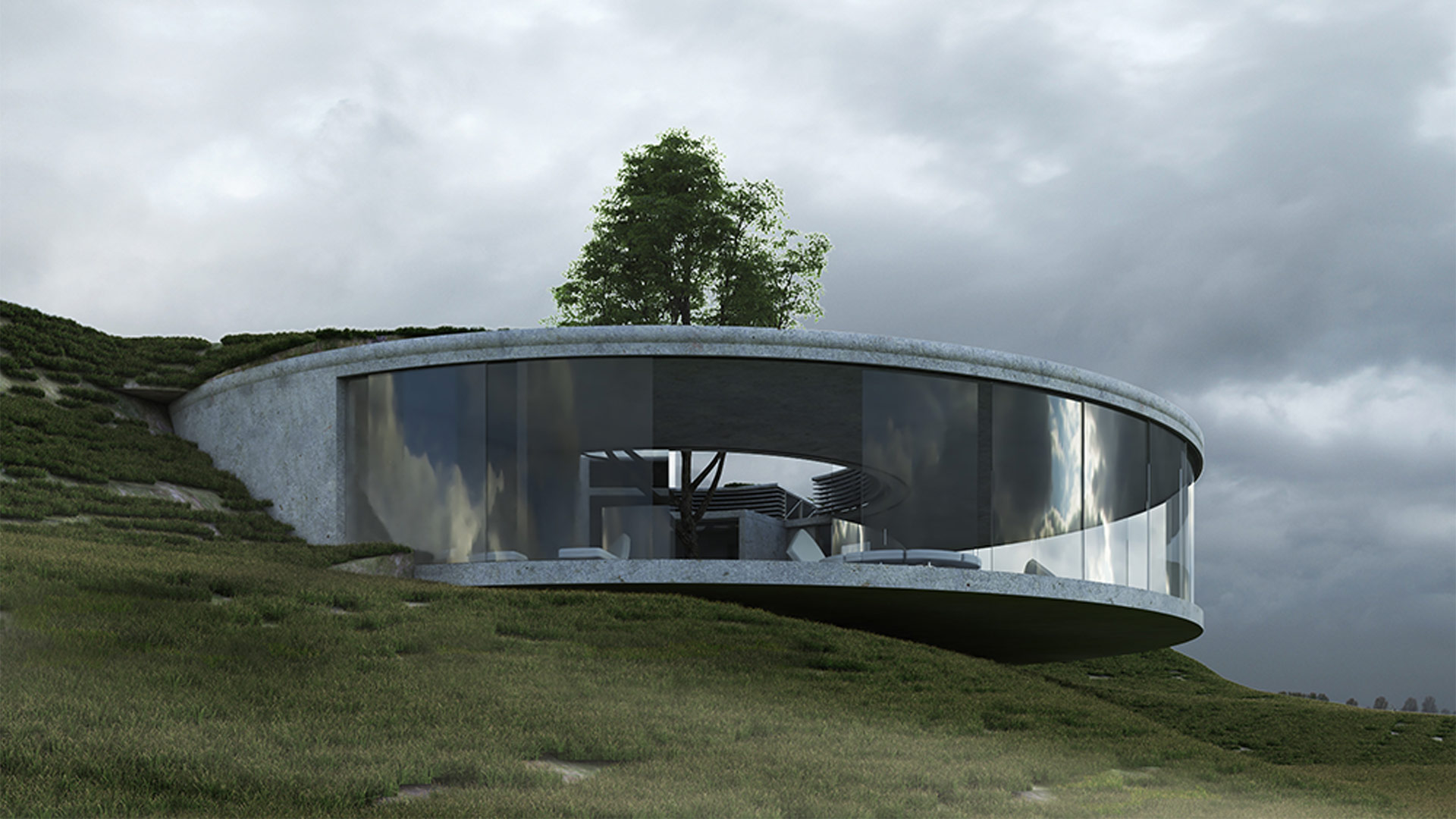 Circular Villa - Mesh Office